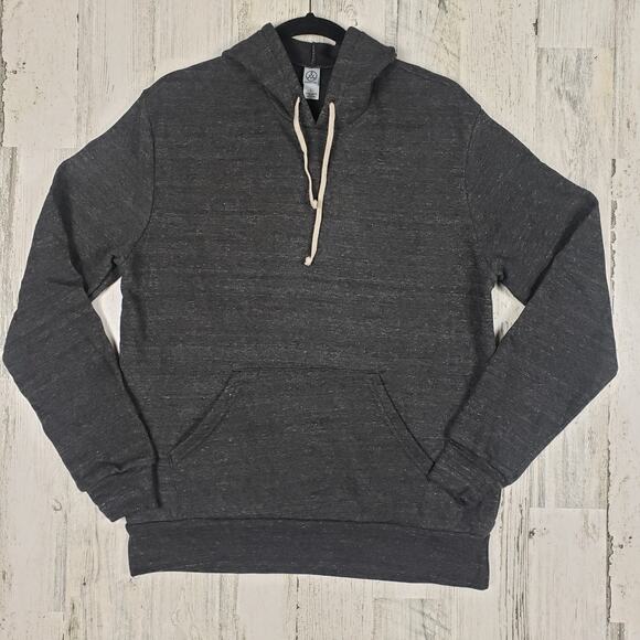 NWOT Alternative Athletics Challenger Eco-Fleece Dark Gray Hoodie Men's Size XS - Picture 1 of 11